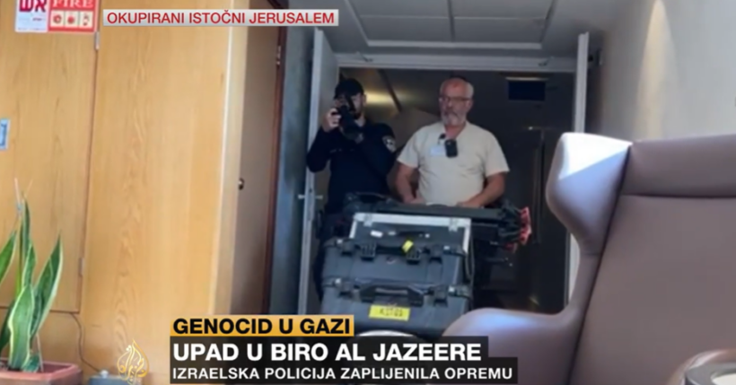 Policia izraelite bastisë televizionin Al-Jazeera, i konfiskon gjitha pajisjet