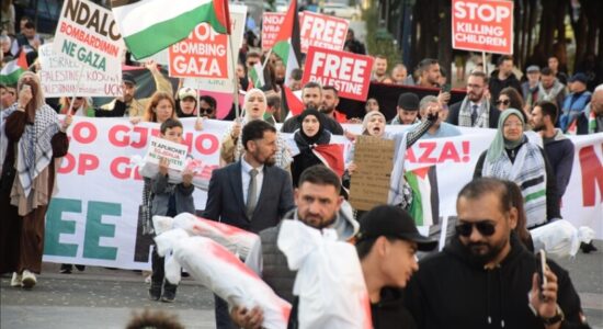 Shqipëri, mbahet tubim dhe marshim në mbështetje të Palestinës