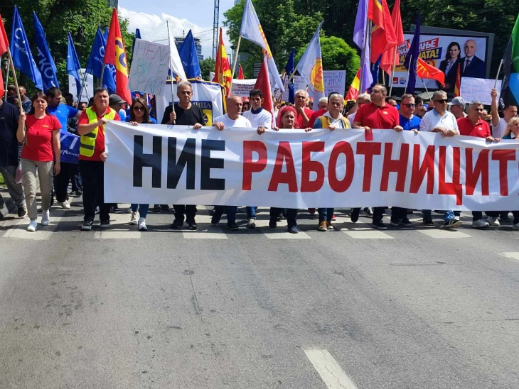 (VIDEO) 1 maji, sindikalistët kërkojnë të drejta dhe kushte evropiane