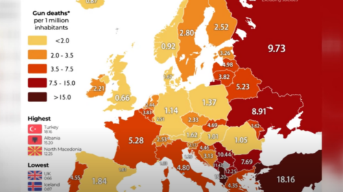 (VIDEO) Maqedonia e Veriut e treta në Evropë sipas shkallës së vdekjeve nga armët e zjarrit
