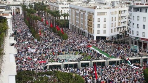 Në shumë qytete të Marokut mbahen protesta në mbështetje të Gazës