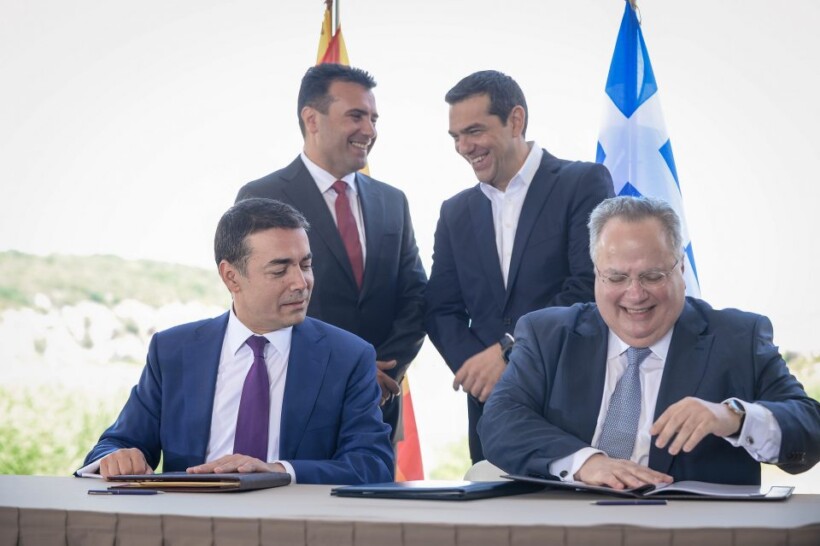 (VIDEO) Zaev, Filipçe, Dimitrov dhe Buçkovski në Athinë në përvjetorin e gjashtë të nënshkrimit të Marrëveshjes së Prespës