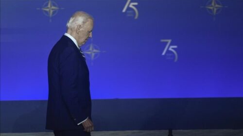 Biden e quan Zelenskyy-n e Ukrainës “presidenti Putin”