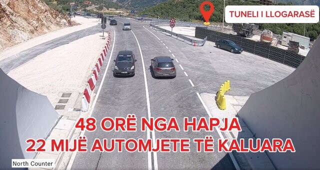 Tuneli i Llogarasë, Balluku: Vetëm 48 orë nga hapja, 22 mijë automjete kanë kaluar përmes tij