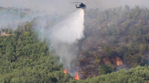 Për shuarjen e zjarreve në RMV janë përfshirë dy aeroplan dhe një helikopter nga Turqia