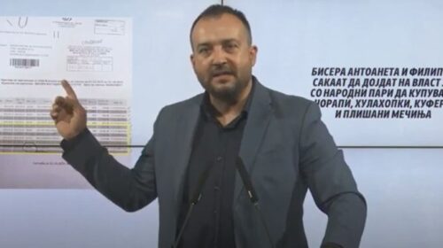 (VIDEO) Akuzat ndaj ish-ministres së Kulturës, VMRO prezantoi raport bankar