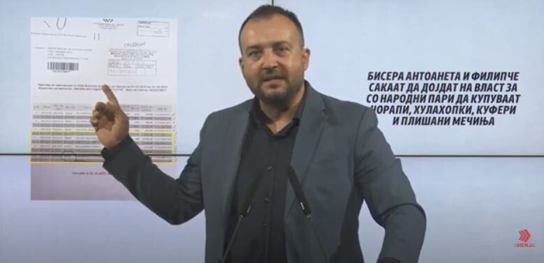 (VIDEO) Akuzat ndaj ish-ministres së Kulturës, VMRO prezantoi raport bankar