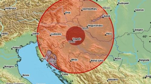 Një tërmet i fortë goditi Kroacinë