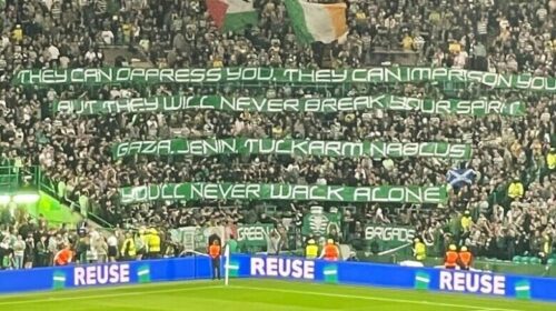 UEFA i ndëshkon gjithmonë, por tifozët e Celtic vazhdojnë përkrahjen për Palestinën: Një mesazh i ri në ndeshjen e Ligës së Kampionëve