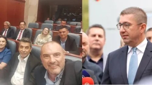 (VIDEO) Ligji i “Branitellëve” përçan koalicionin, Mickoski i thotë udha e mbarë Snopçes