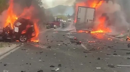 (VIDEO) Aksident i rëndë trafiku në magjistralen Prilep – Manastir, vdesin dy mjek dhe një teknik