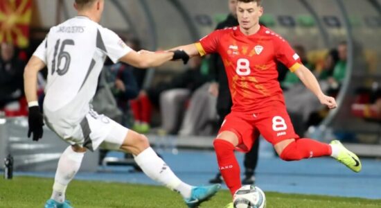 Ezgjan Alioski, lojtari më i mirë në duelin Maqedoni – Letoni