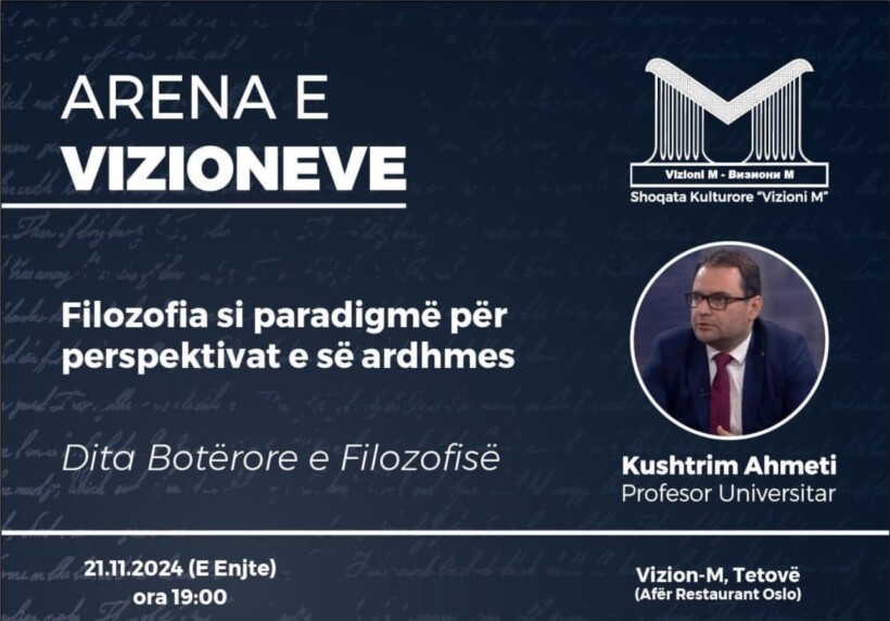 Nesër në “Arenën e Vizioneve” në Tetovë do të flet Kushtrim Ahmeti