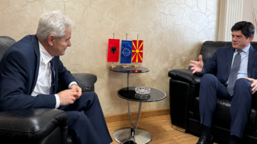 Ali Ahmeti takon ambasadorin europian Rokas: Bashkimi Europian është alternativa jonë e vetme