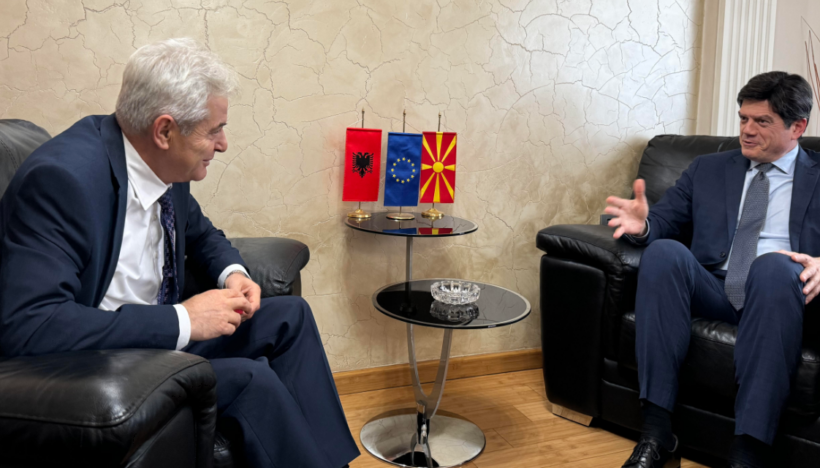 Ali Ahmeti takon ambasadorin europian Rokas: Bashkimi Europian është alternativa jonë e vetme