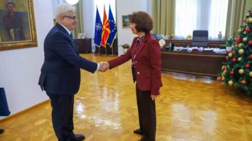 Presidentja Siljanovska -Davkova takohet me nënkryetarin e TIKA, Dr. Mahmut Çevik