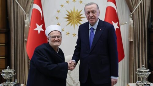 Presidenti Erdoğan priti imamin e xhamisë Al-Aksa, Shejh Ikrime Sabri