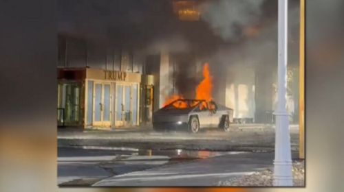 Tesla shpërthen në flakë në hyrje të hotelit “Trump International” në Las Vegas, një i vde’kur, disa të plago’sur