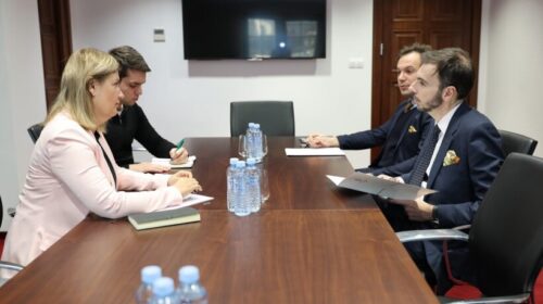 Takimi i ministres Bozhinovska me ambasadorin italian Palminteri