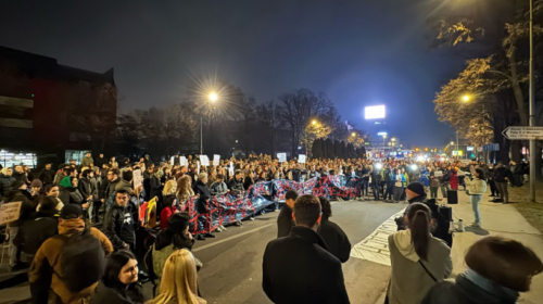 Marsh protestues në Shkup për vdekjen e Frosinës