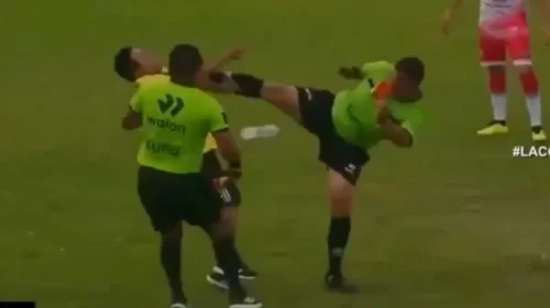 (VIDEO) Goditje si Bruce Lee, arbitri rreh në fushë anëtarin e ekipit