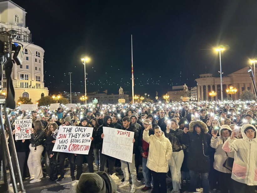 Shkup, tubim paqësor i qytetarëve në nderim të viktimave