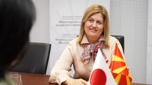 Bozhinovska në takim me ambasadoren japoneze Kavahara: Përforcimi i bashkëpunimit në energjetikë