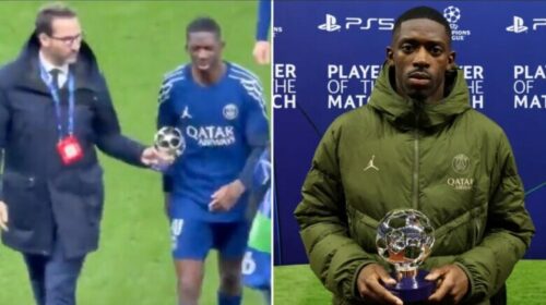 Dembele refuzoi çmimin lojtari i ndeshjes – pas kësaj, foto e tij u bë virale
