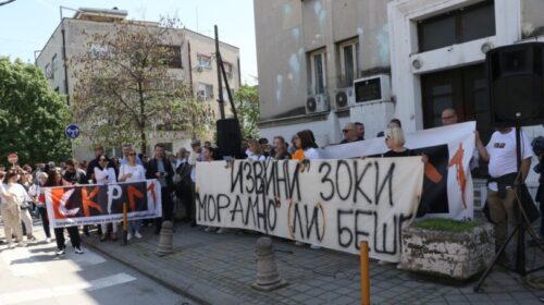 (VIDEO) “Kultura” protestoi për paga dhe kundër punësimeve partiake