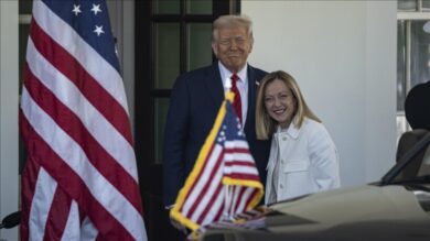 Donald Trump dhe kryeministrja e Italisë, Giorgia Meloni