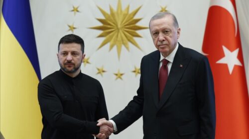 Takimi i presidentit turk Erdoğan me presidentin ukrainas Zelensky fillon në Kompleksin Presidencial në Ankara