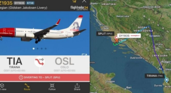 Çahet xhami në kabinë, avioni i linjës Tiranë–Oslo bën ulje emergjente në Kroaci