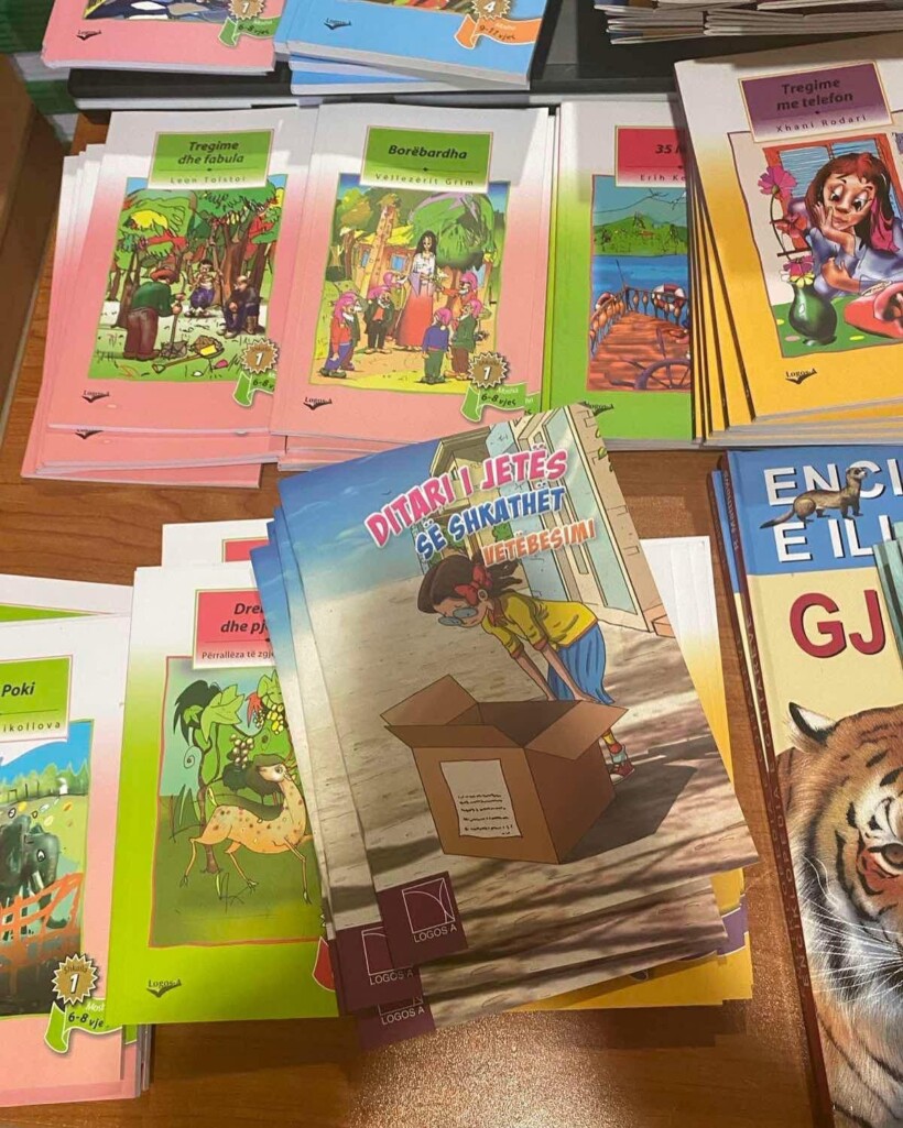 Logos-A dhuron libra për nxënësit – pasurohet biblioteka e shkollës “Zhivko Brajkovski” në Butel