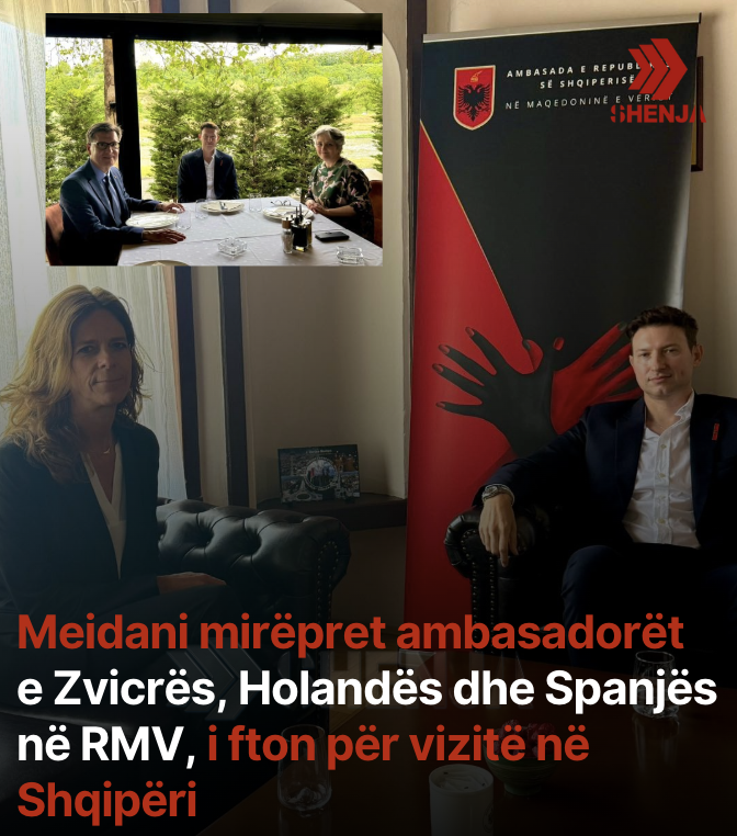 Meidani mirëpret ambasadorët e Zvicrës, Holandës dhe Spanjës në RMV, i fton për vizitë në Shqipëri