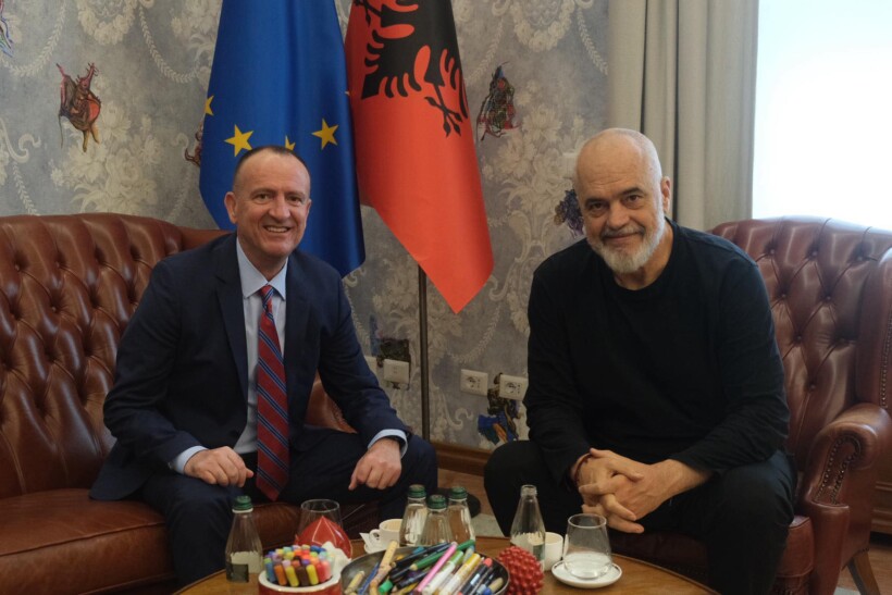 Arben Taravari në takim me kryeministrin Edi Rama në Tiranë