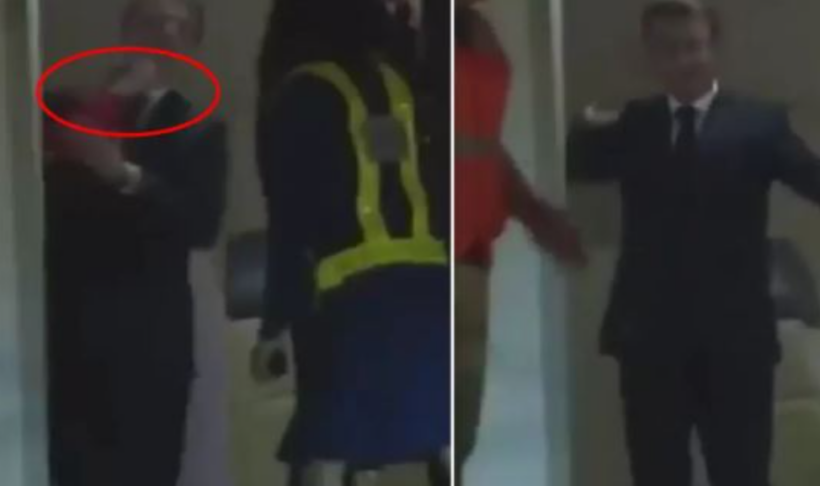 Video| Gruaja e Macronit godet presidentin francez në fytyrë