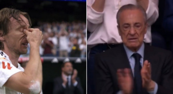 (VIDEO) Derisa Luka Modric mbante fjalimin, Florentino Perez nuk i mbanë lotët