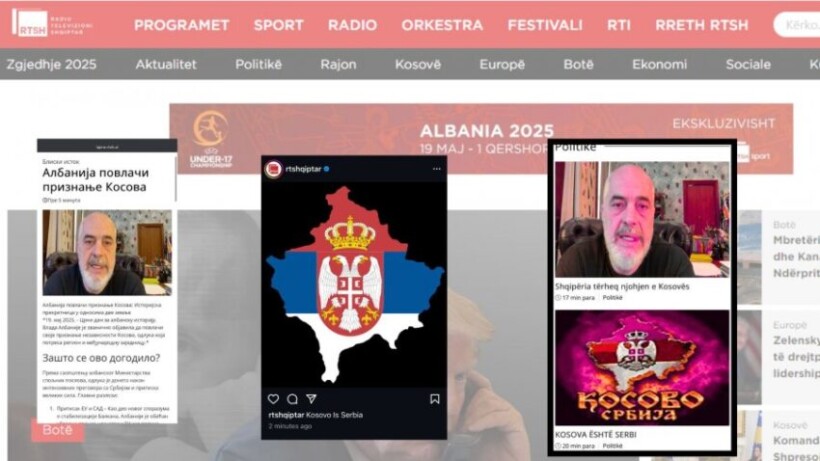 Hakerët serbë sulmojnë faqen e RTSH-së, vendosin lajme kundër Kosovës