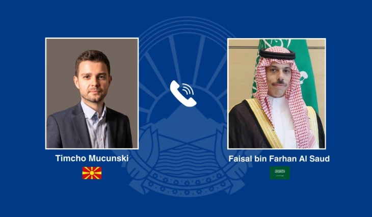 Bisedë telefonike Mucunski – princi Fajsal bin Farhan Al Saud: Angazhimi i përbashkët për avancim të marrëdhënieve bilaterale