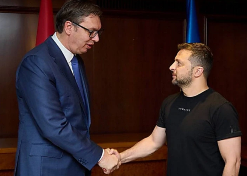 Vuçiq shkon në Ukrainë, por refuzon ta nënshkruajë deklaratën që dënon agresionin rus