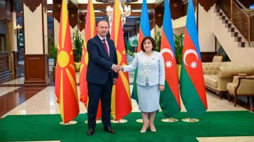 Gashi realizoi takim me kryetaren e Kuvendit të Azerbajxhanit, Sahiba Gafarova