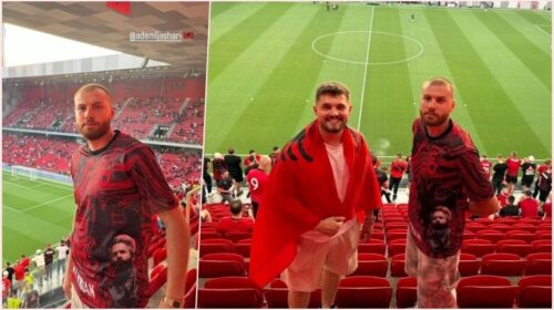 Hamza dhe Ademi, dy trashëgimtarët e familjes Jashari, në “Air Albania” për të përkrahur Kombëtaren