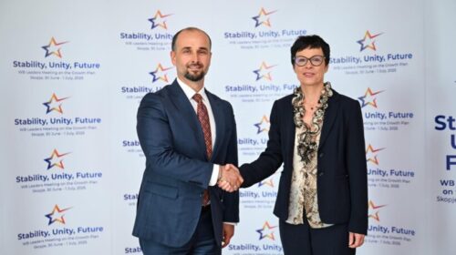 Murtezani takon Komesioneren për Zgjerim Marta Kos: Vazhdojmë me vendosshmëri në rrugën e reformave drejt BE-së