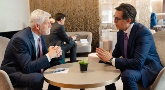 Takim i ish-presidentit Pendarovski me presidentin çek Petr Pavel