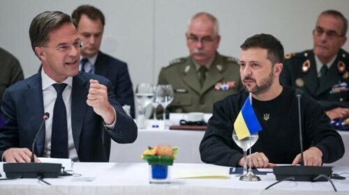 Rutte fton Zelenskyn në samitin e NATO-s