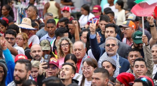 Venezuelë, marshim në mbështetje të paqes dhe kundër luftës në Lindjen e Mesme