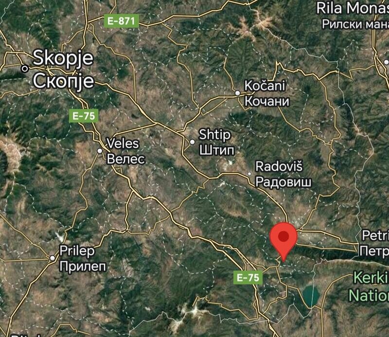 Tërmet është ndjerë në Vallandovë dhe zonën përreth