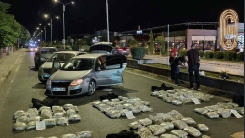 Aksion antidrogë në Strumicë: Konfiskohen 100 kg marihuanë, ndalohen tre persona