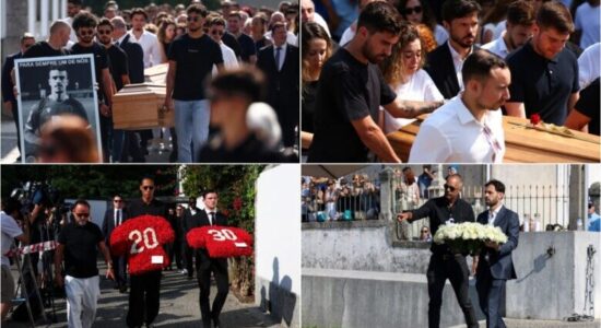 Jota dhe vëllai i tij u varrosen në Porto, familja dhe shokët e tyre i përcollën për në prehjen e përjetshme