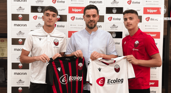 Shkëndija firmos kontrata profesionale me dy talentë të rinj